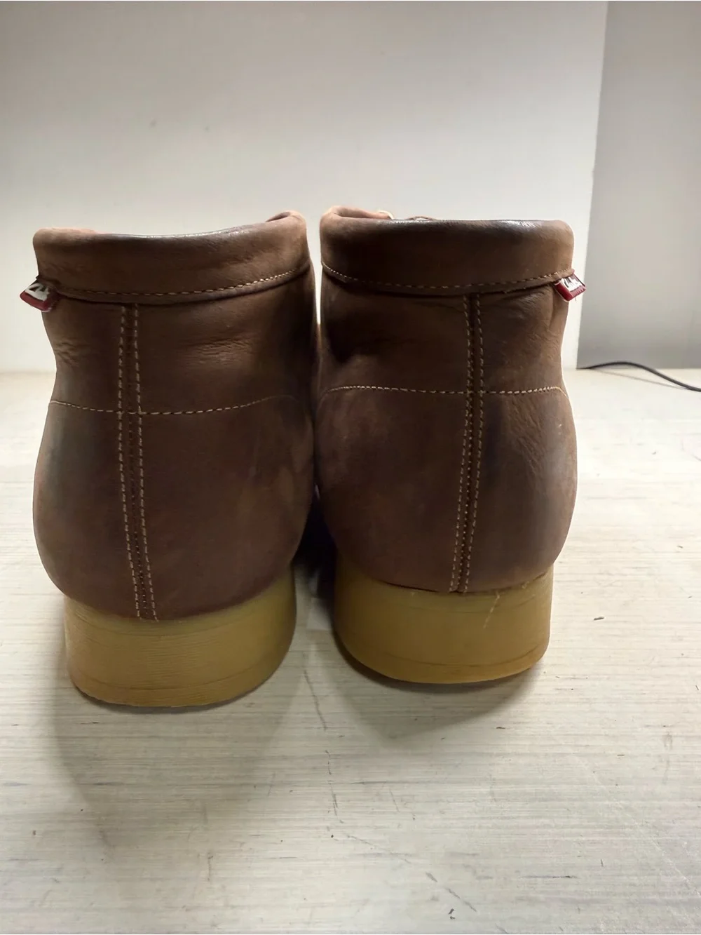 Clarks Stinson Hi Beeswax Leather Chukka Boots Men’s US 13 Moc Toe Crepe Sole